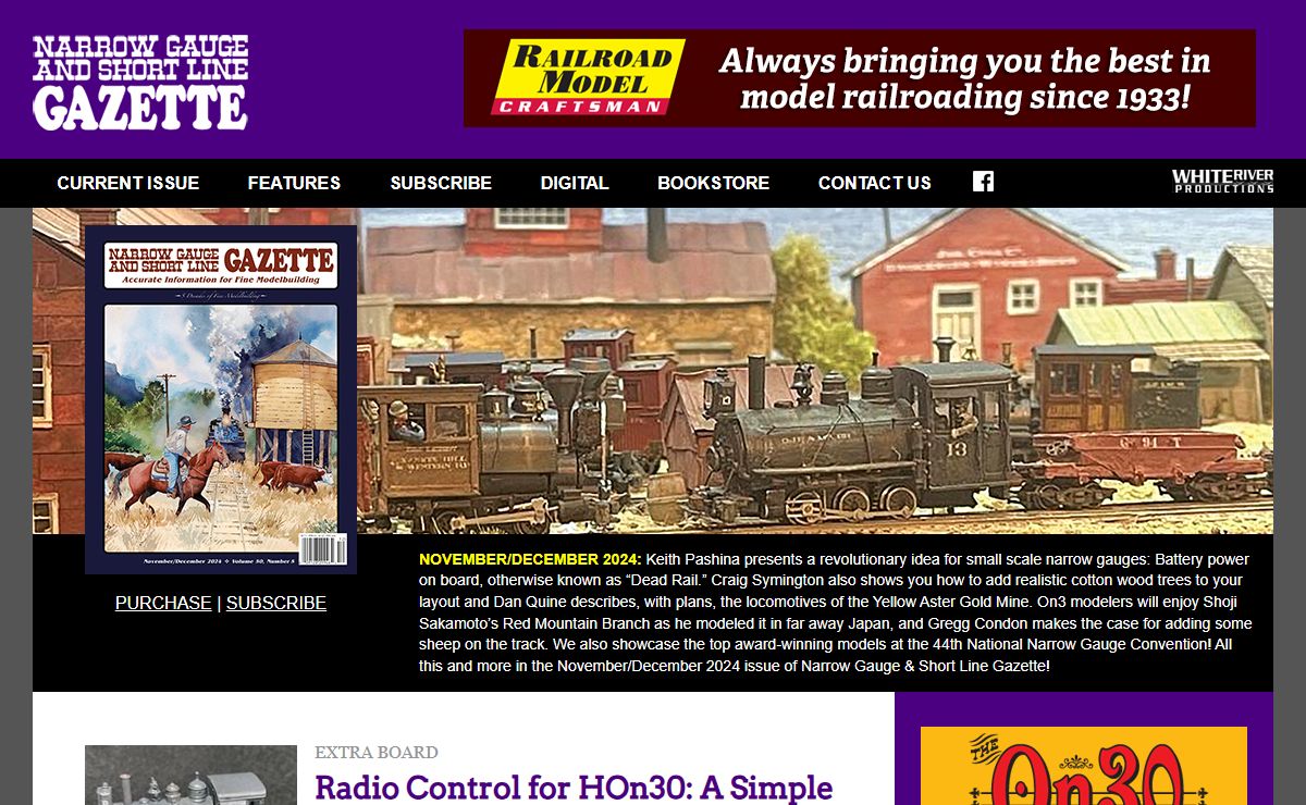 Narrow Gauge and Short Line Gazette - Accurate Information for Fine Modelbuilding