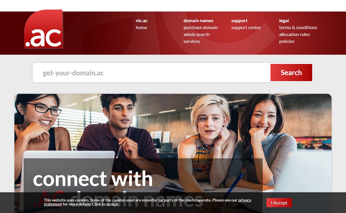 NIC.AC - The Official .AC Domain Registry and Network Information Centre