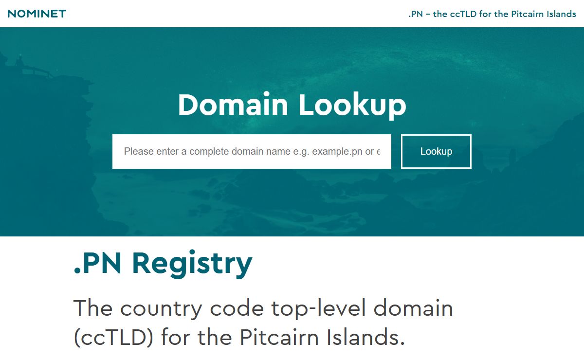 Home - Pitcairn Domain Name