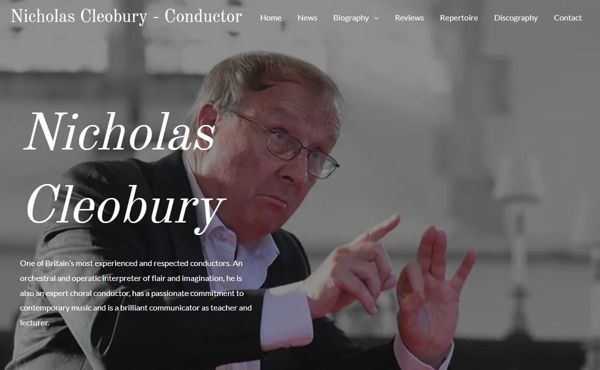 Nicholas Cleobury – Conductor – Nicholas Cleobury is one of Britain’s most experienced and respected conductors