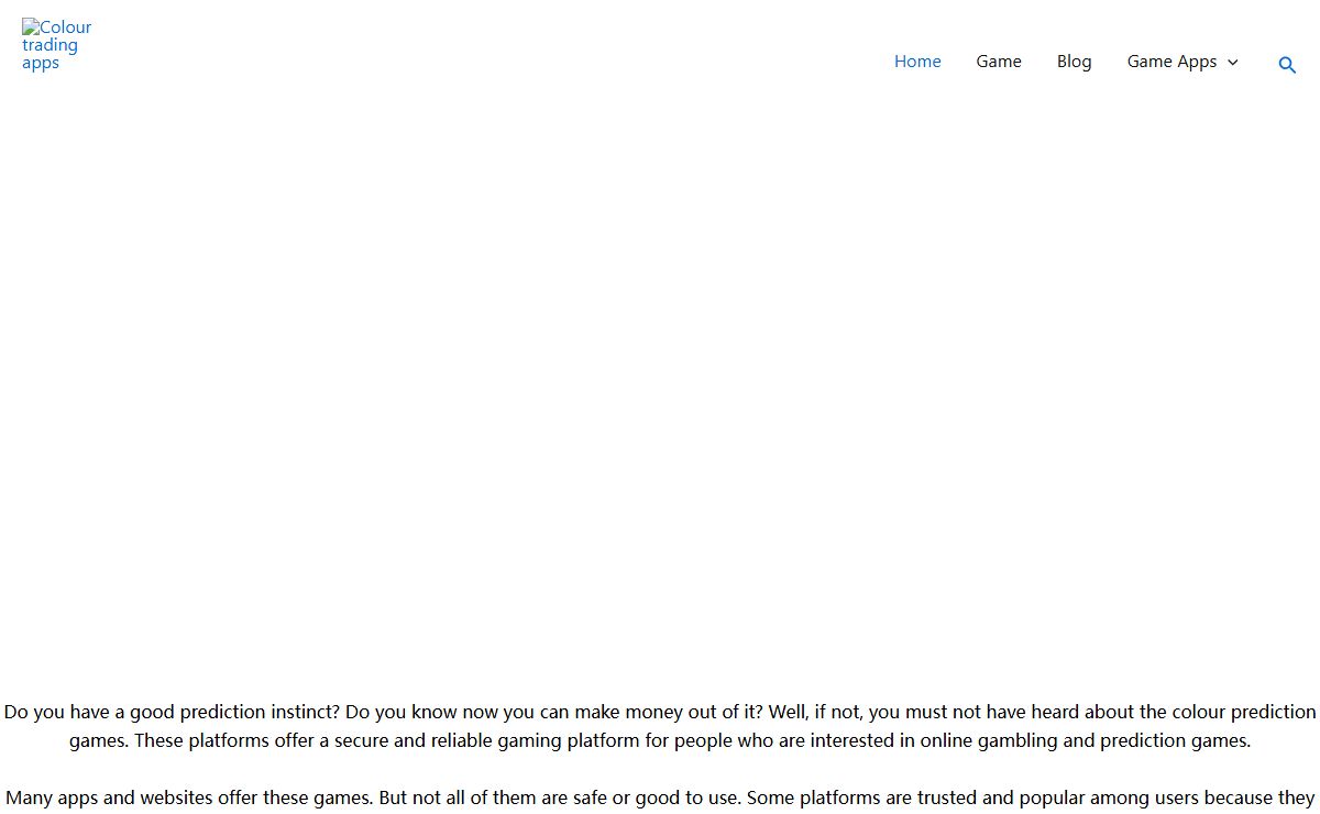 Colour Prediction Games - Colour Trading Apps