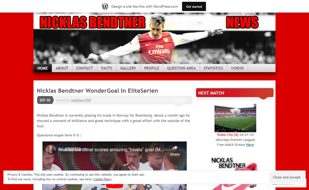 Nicklas Bendtner News | This website is dedicated to Arsenal and Denmark talent Nicklas Bendtner