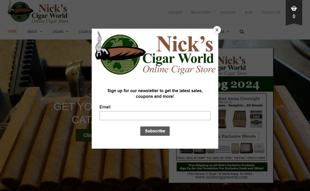 Nick's Cigar World | Shop Online or In Myrtle Beach, SC
