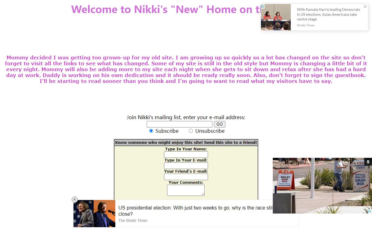 Baby Nikki's Home of the Web