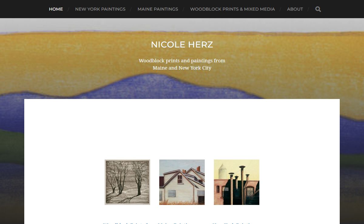 Nicole Herz – Woodblock prints and paintings from Maine and New York City