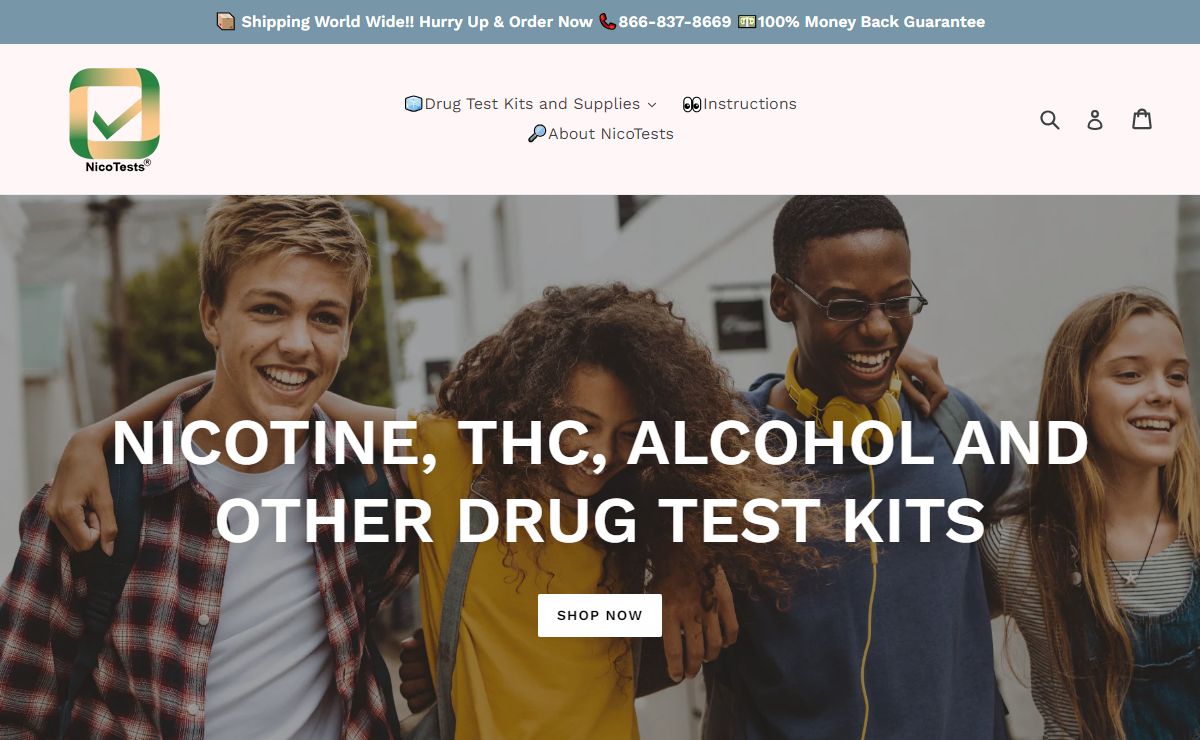 NicoTests | Nicotine Home Drug Test Kits | THC Home Drug Test Kits – NicoTests.com