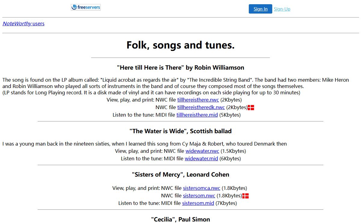 Folk music picked up