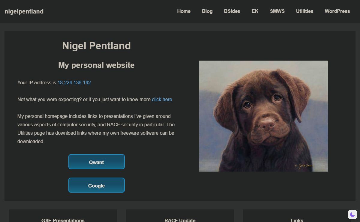 nigelpentland – personal homepage