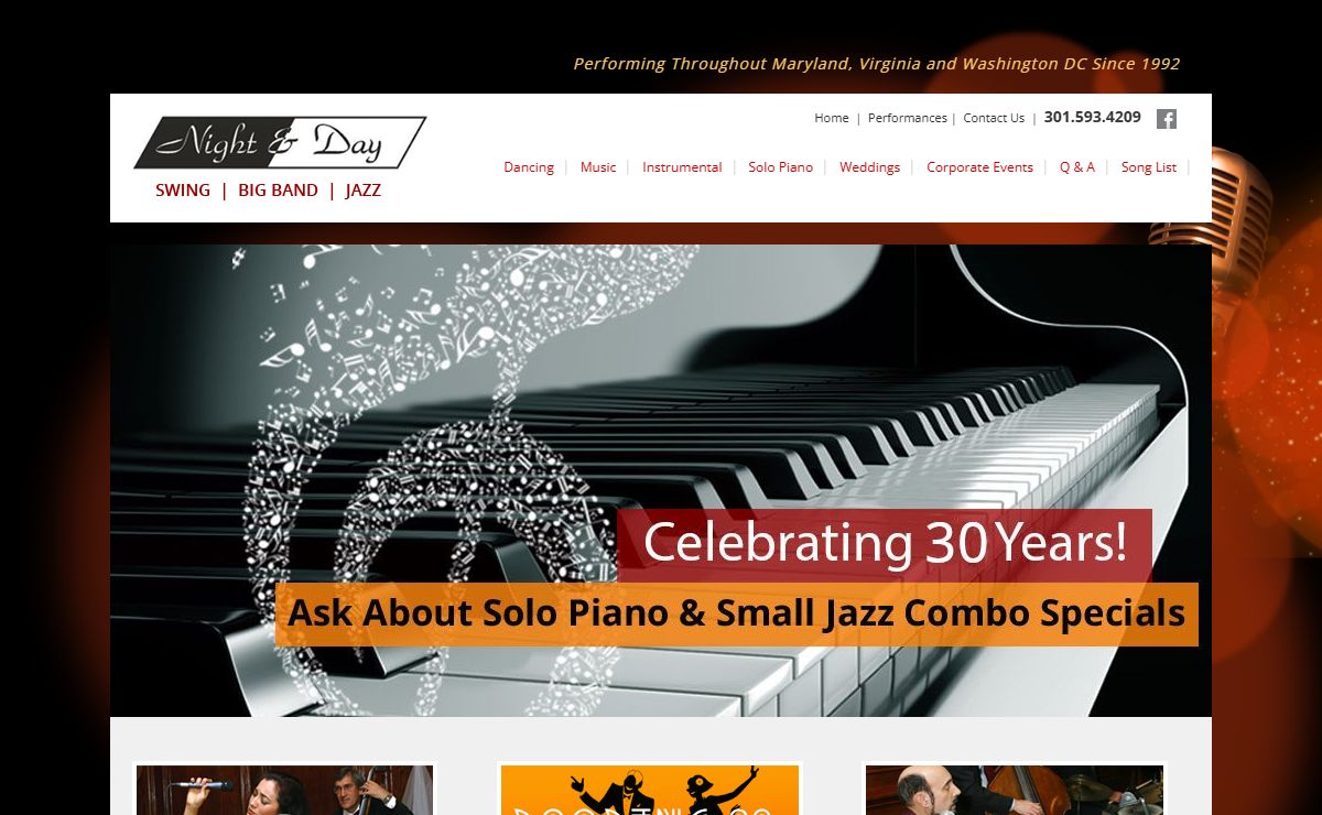 Home - Night & Day MusicNight & Day Music | Performing Throughout Maryland, Northern Virginia and DC Since 1992
