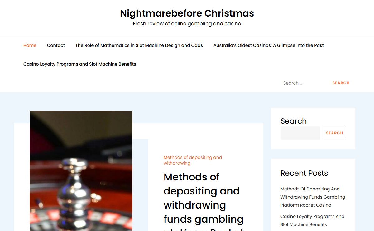 Nightmarebefore Christmas - Fresh review of online gambling and casino