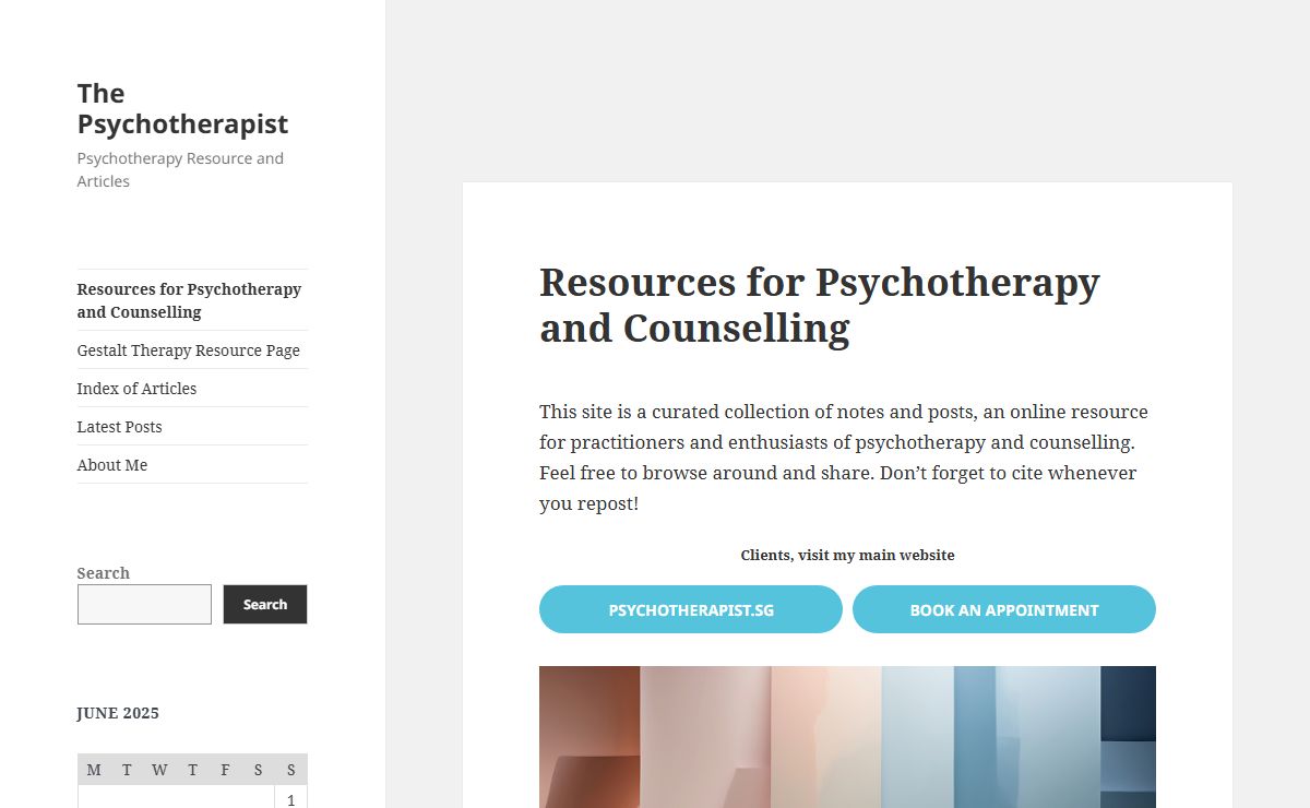 Resources for Psychotherapy and Counselling | The Psychotherapist