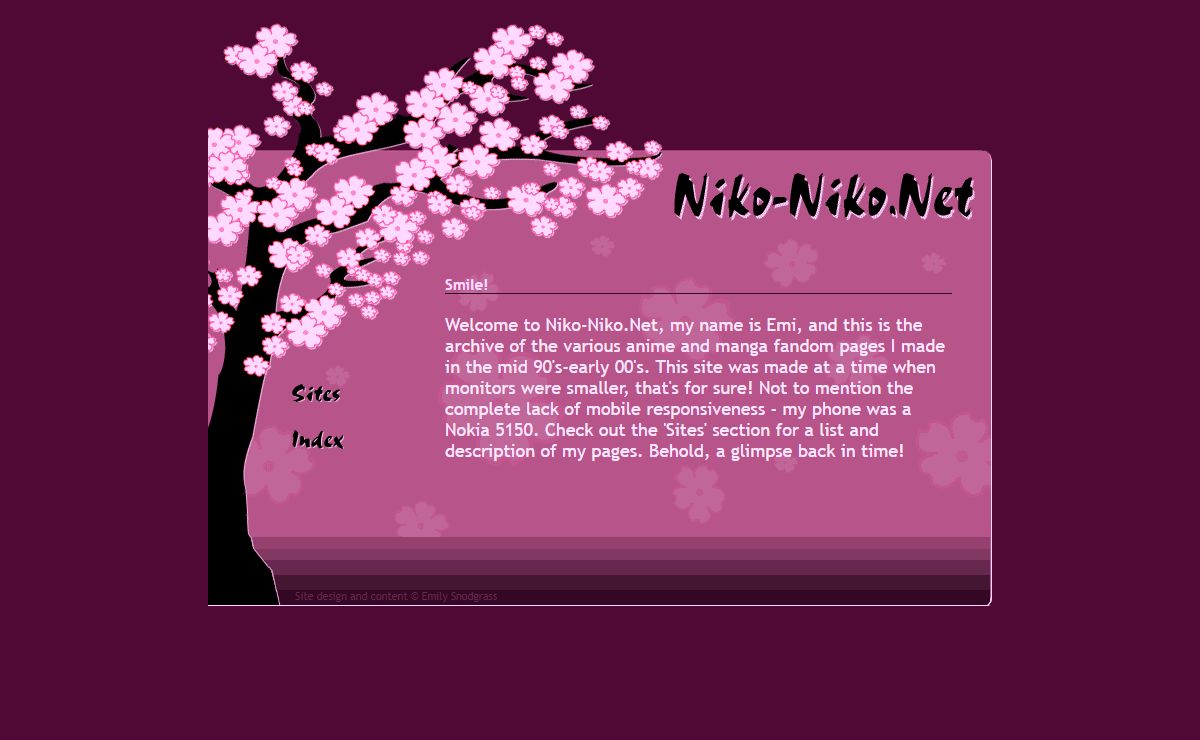 *~ ^_^ Smile! You're at Niko-Niko.Net! ^_^ ~*
