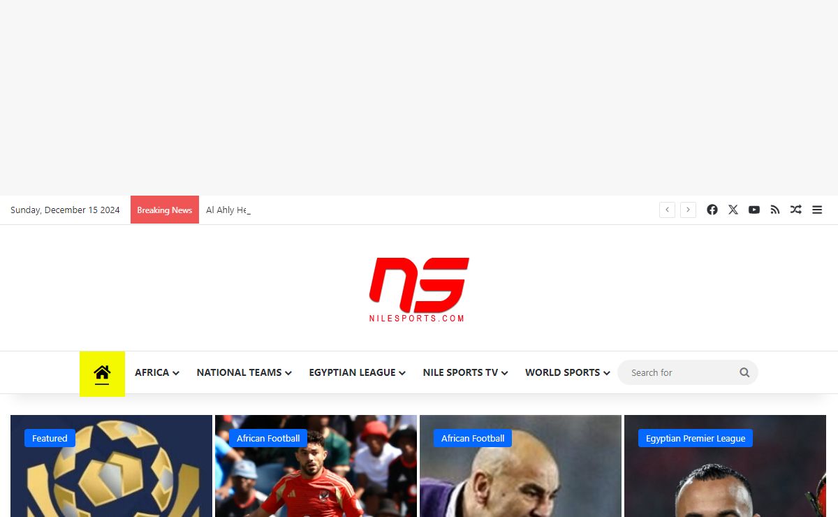 Nile Sports | Football News | Live TV | 18 Years online ⋆ NileSports.com Egyptian League | African & World Football News