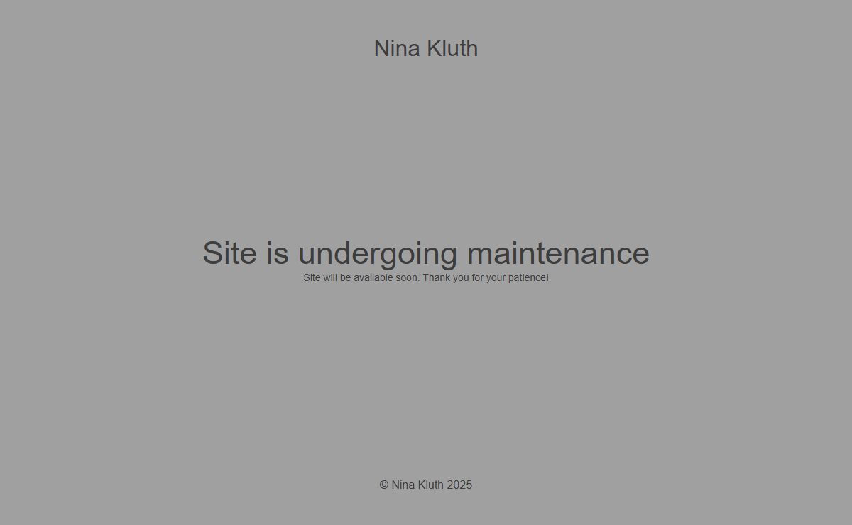 Site is undergoing maintenance