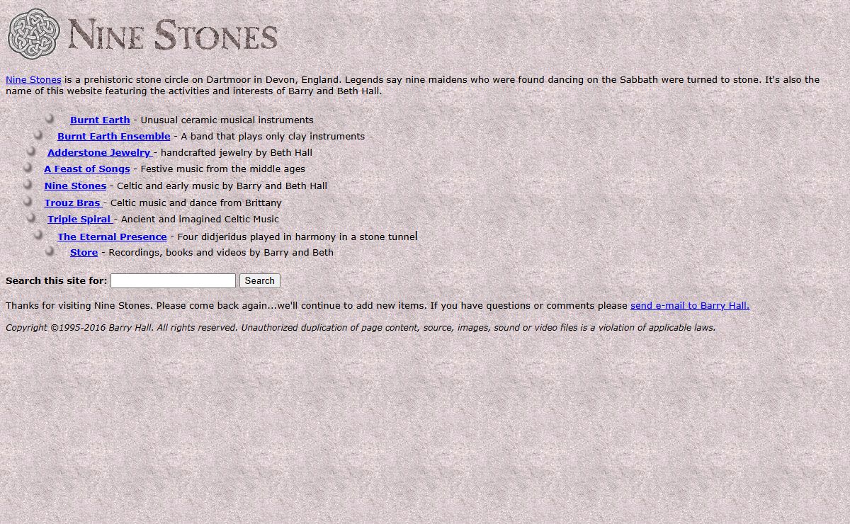 Nine Stones - Barry and Beth Hall