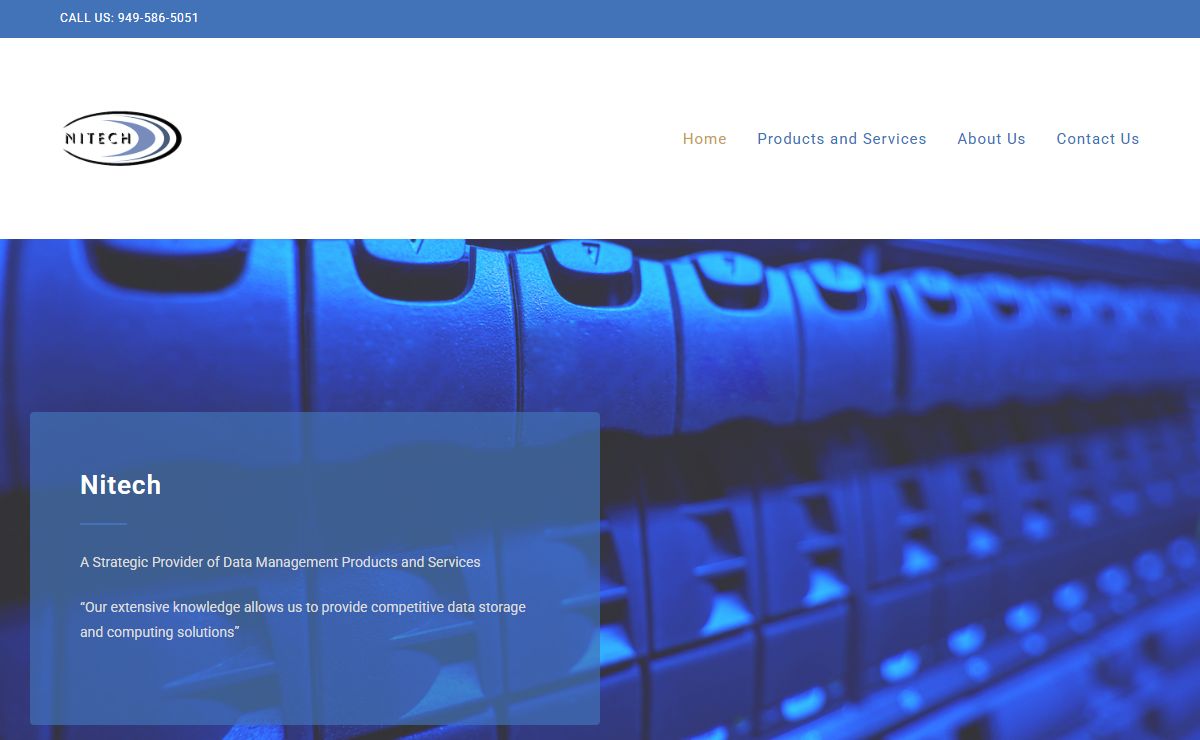 Nitech – Strategic Providers of Data Management Products and Services