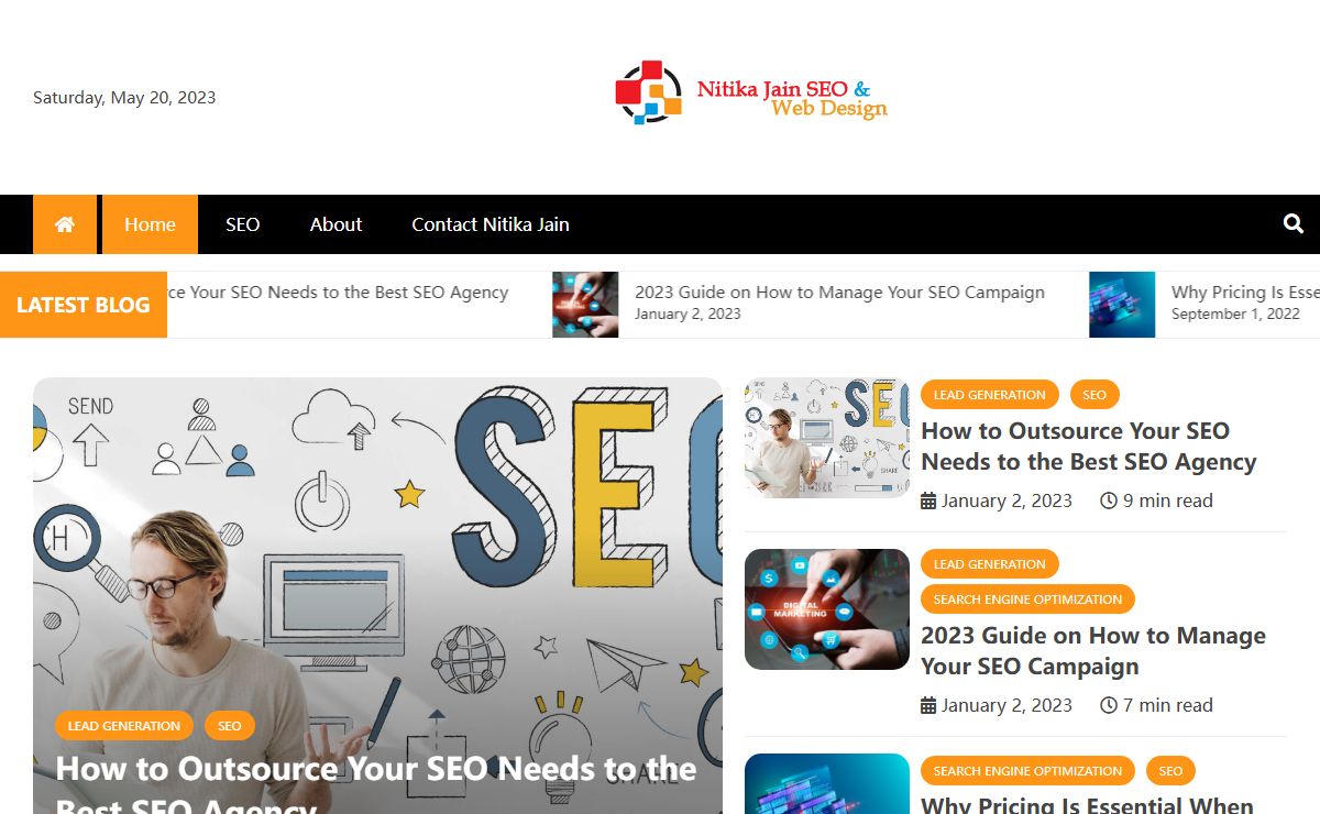 Nitika Jain SEO and Web Design - Its time to rank