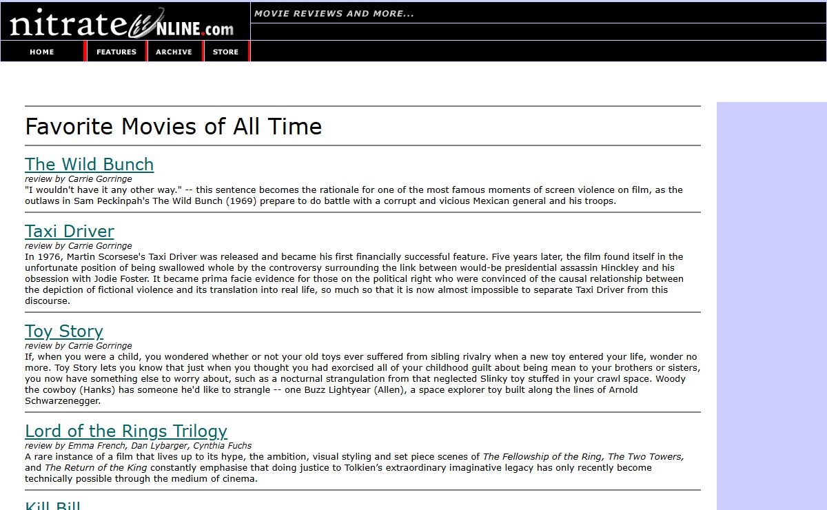 Nitrate Online - Movie Reviews and More ...