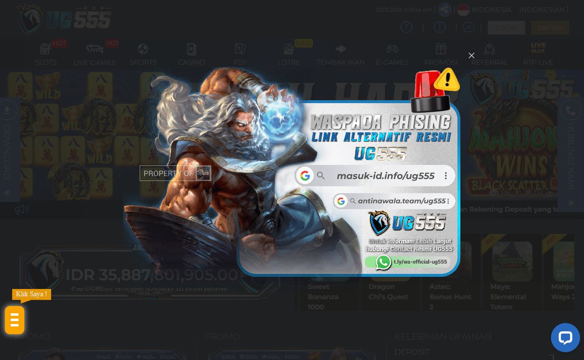 UG555 | Rekomendasi Agen Judi Slot Online UG Paling Amanah dan Terpercaya di Indonesia