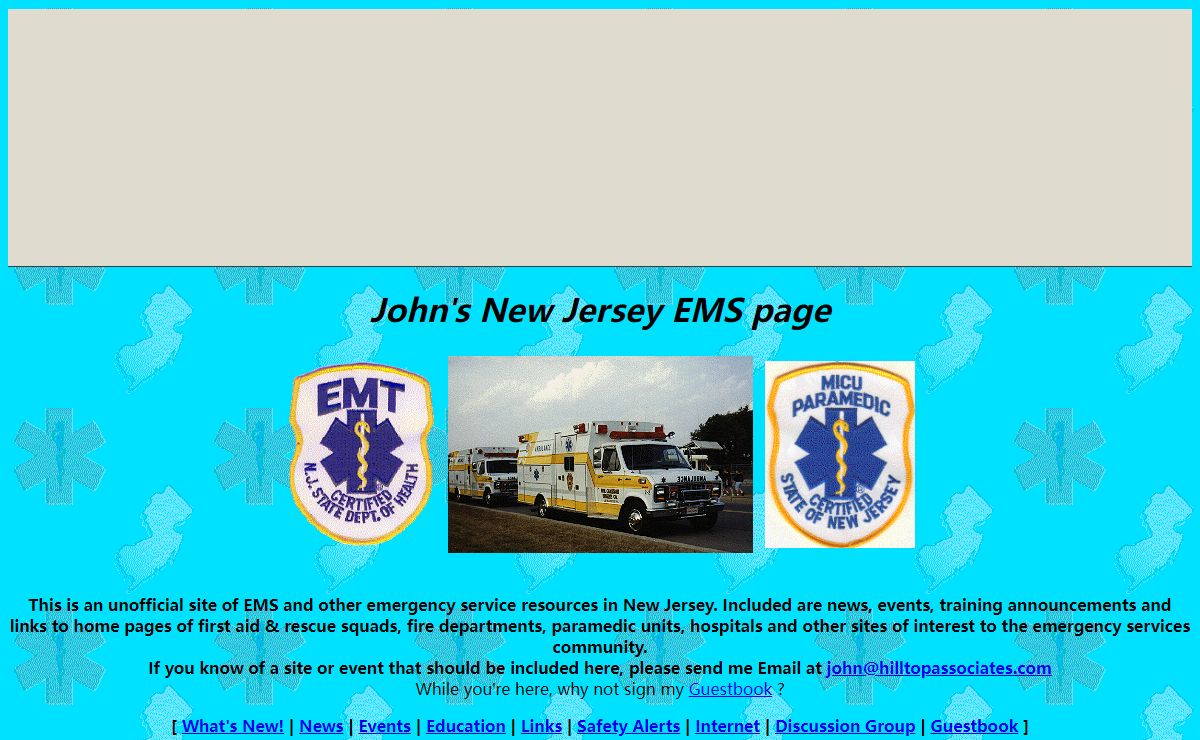 John's New Jersey EMS page