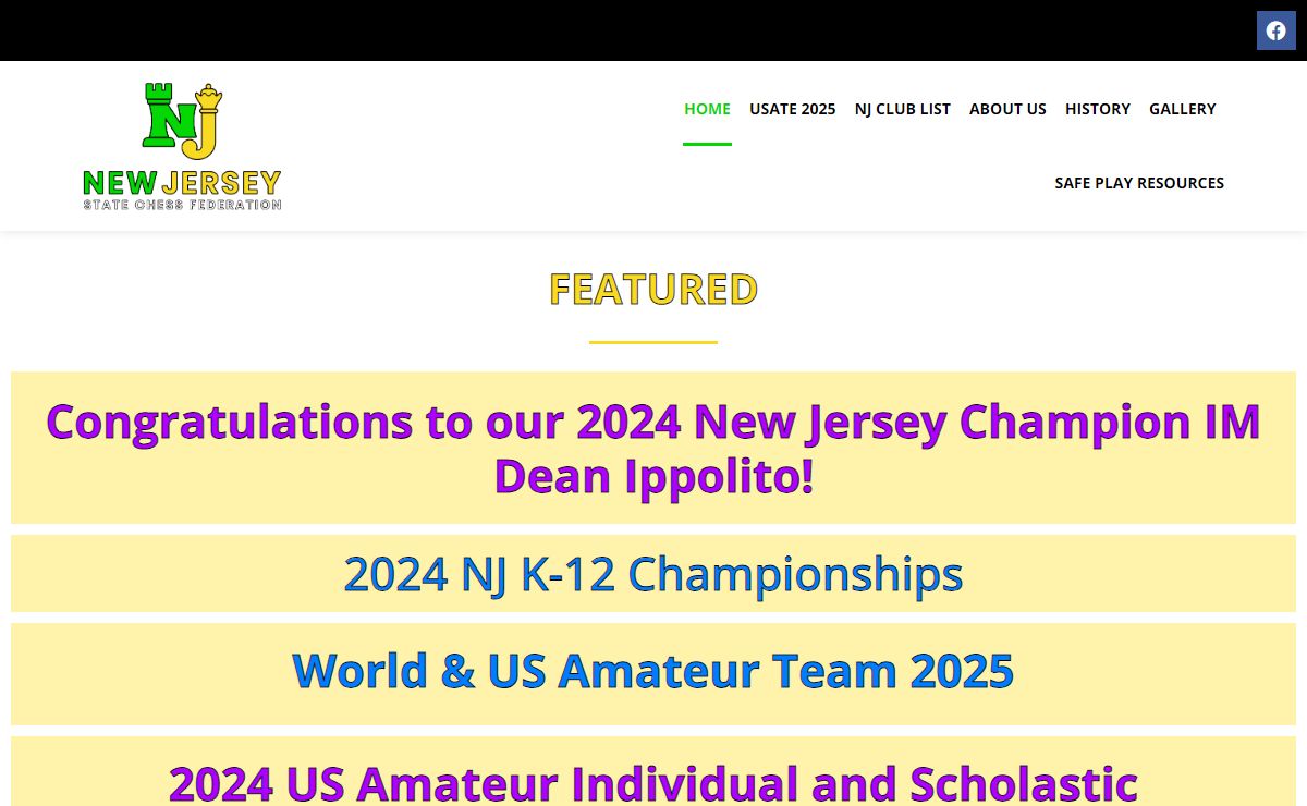 New Jersey | State Chess Federation – New Jersey | State Chess Federation