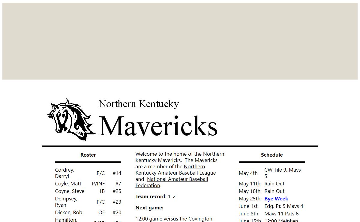 Northern Kentucky Mavericks - Home