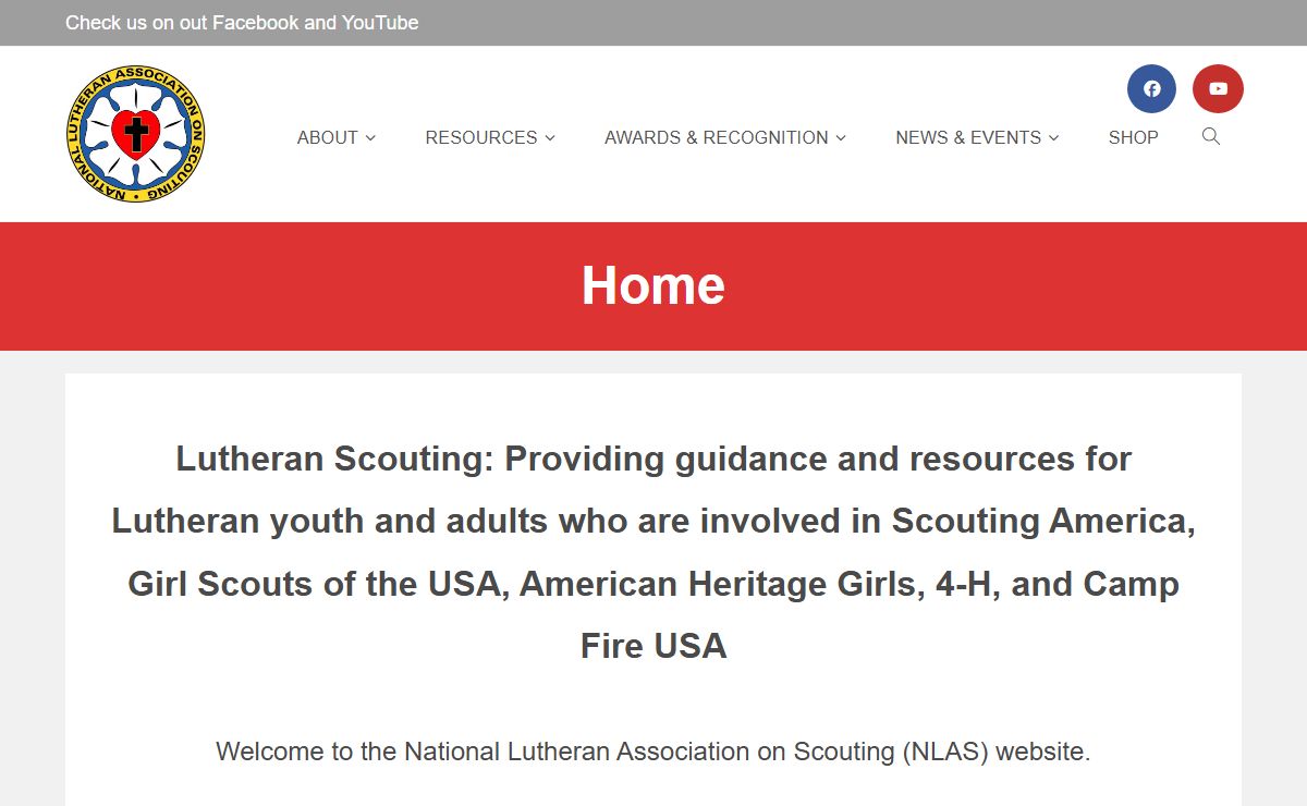 Home - NLAS | National Lutheran Association on Scouting
