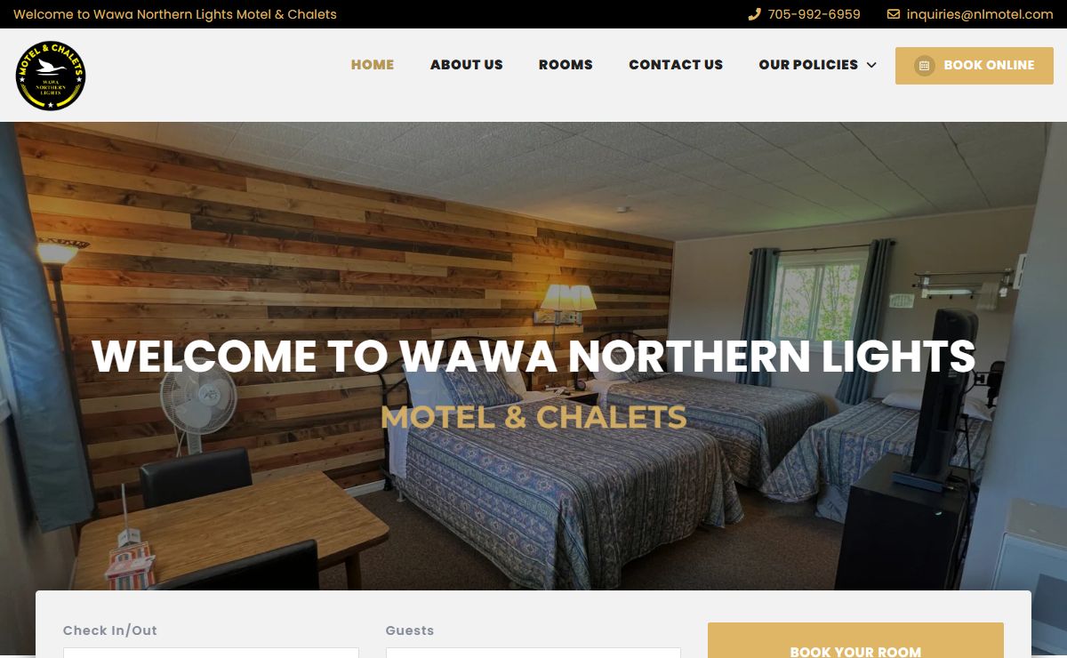 Wawa Northern Lights Motel & Chalets – Rest and recharge in nature's embrace