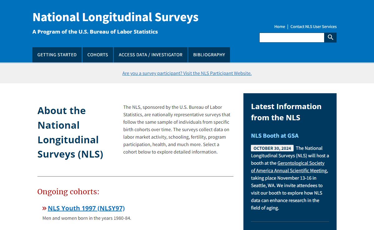Homepage | National Longitudinal Surveys