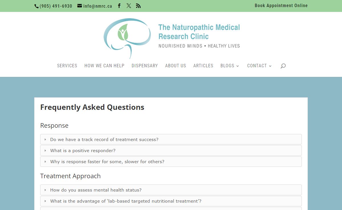 Naturopathic Medical Research Clinic - Oakville - Toronto - Niagara