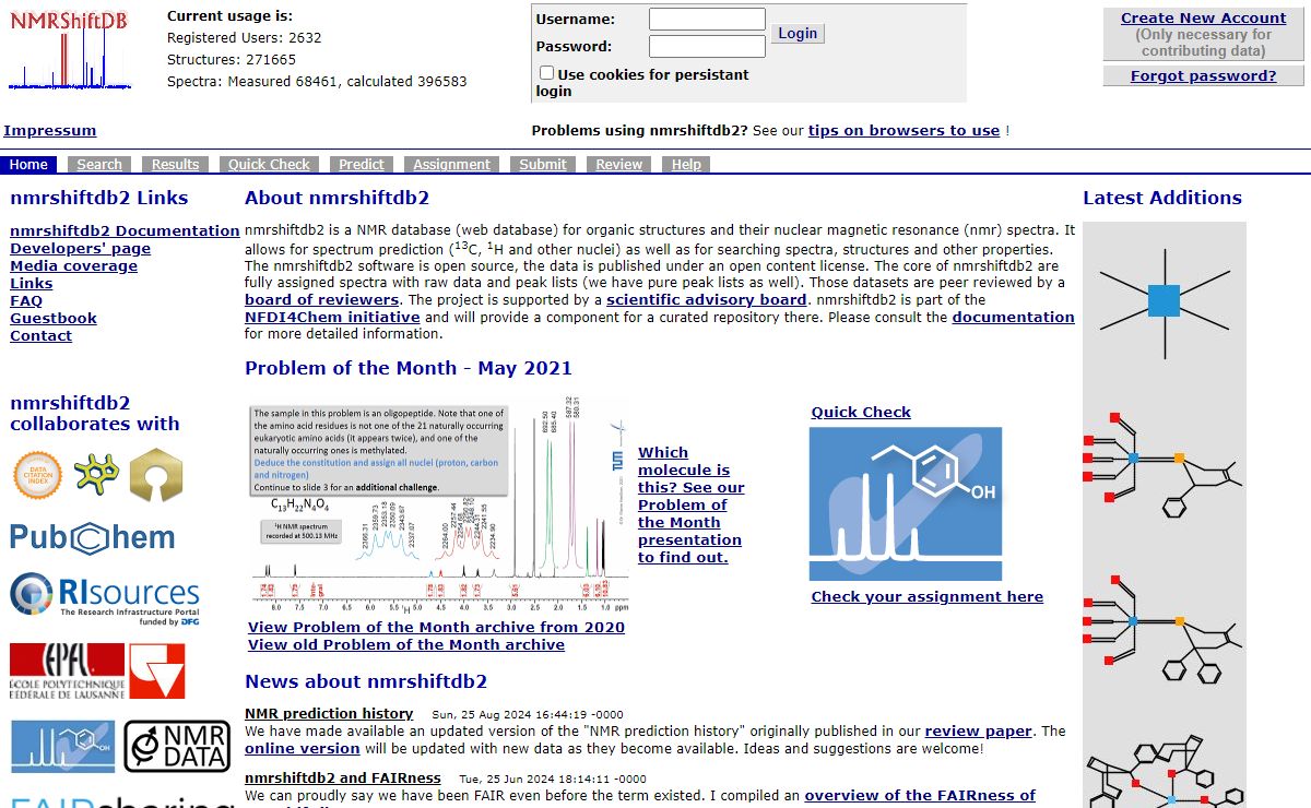 nmrshiftdb2 - open nmr database on the web