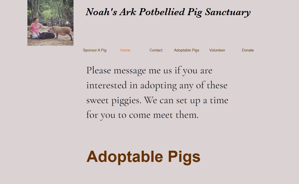 Noah's Ark Potbellied Pig Sanctuary