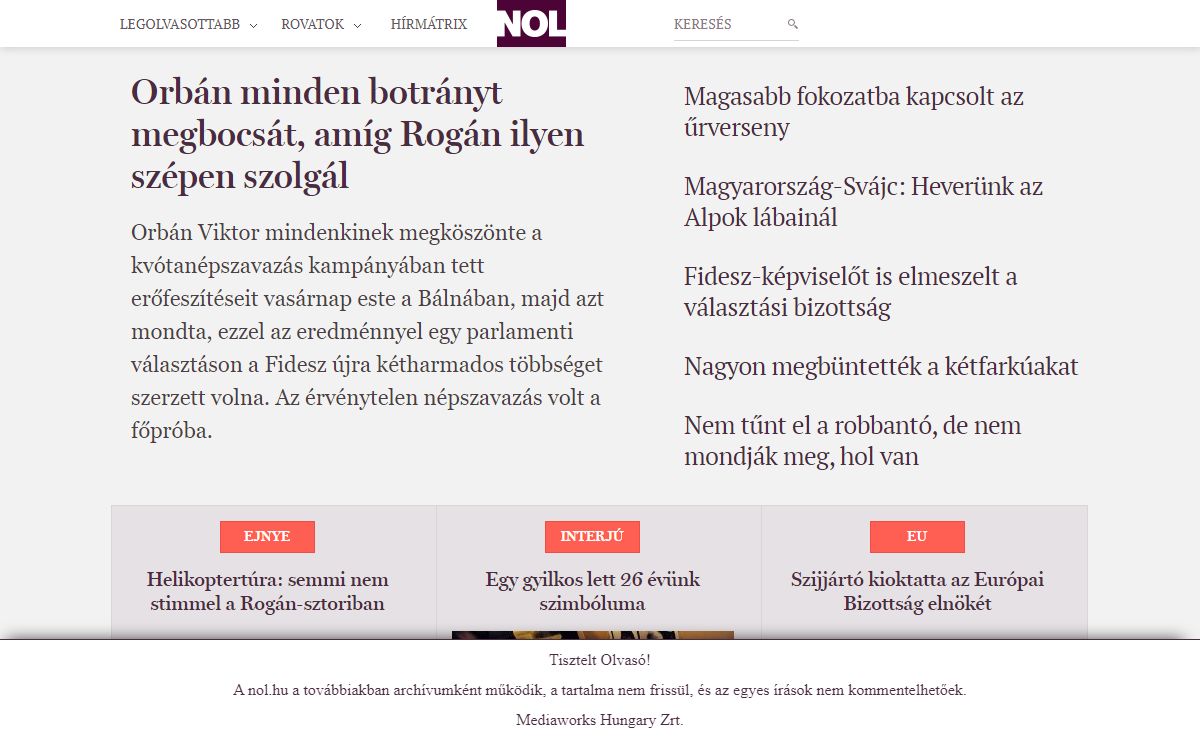NOL.hu | Friss hírek percről percre
