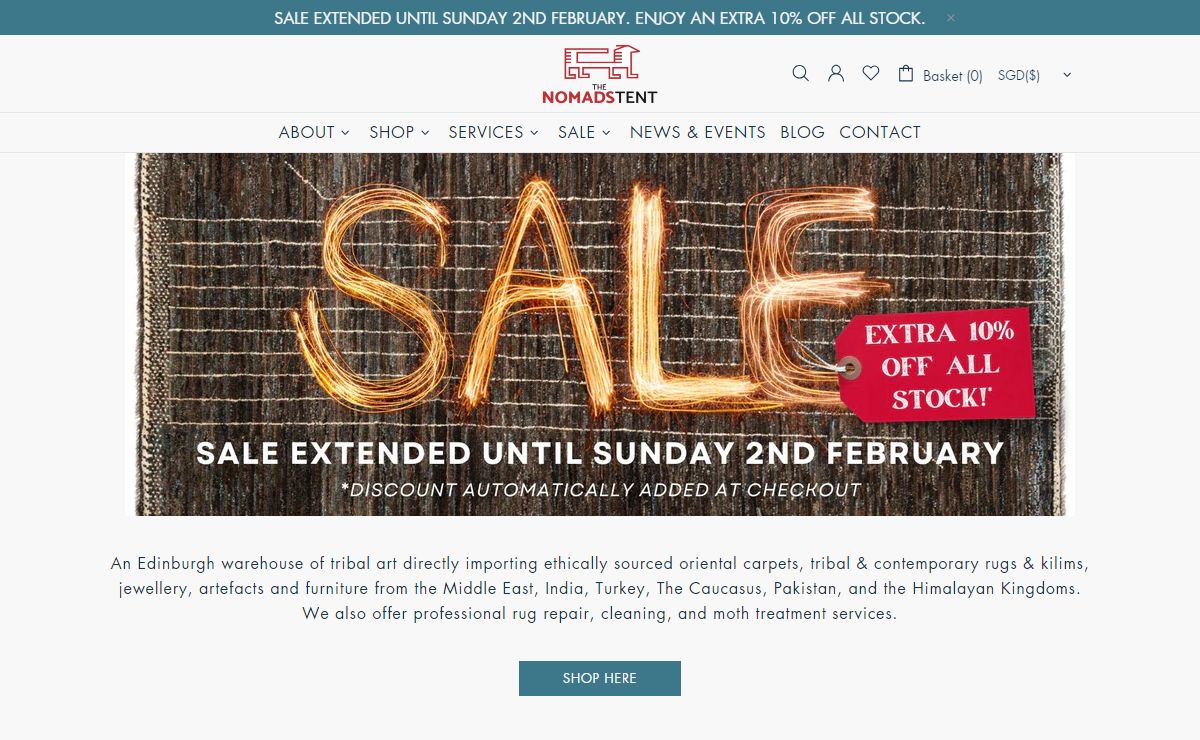 The Nomads Tent - Rugs, Carpets and Interiors Edinburgh