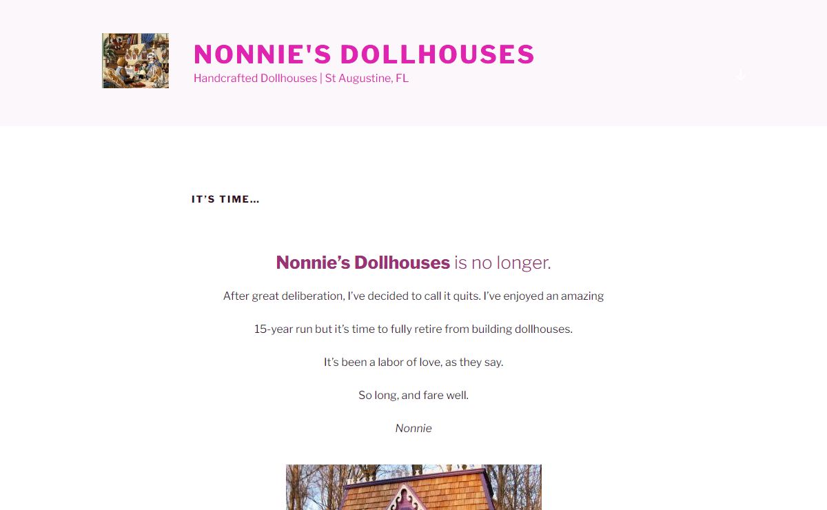 Nonnie's Dollhouses – Handcrafted Dollhouses | St Augustine, FL
