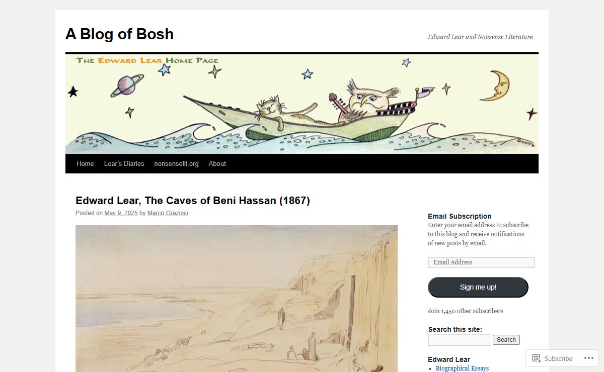 A Blog of Bosh | Edward Lear and Nonsense Literature