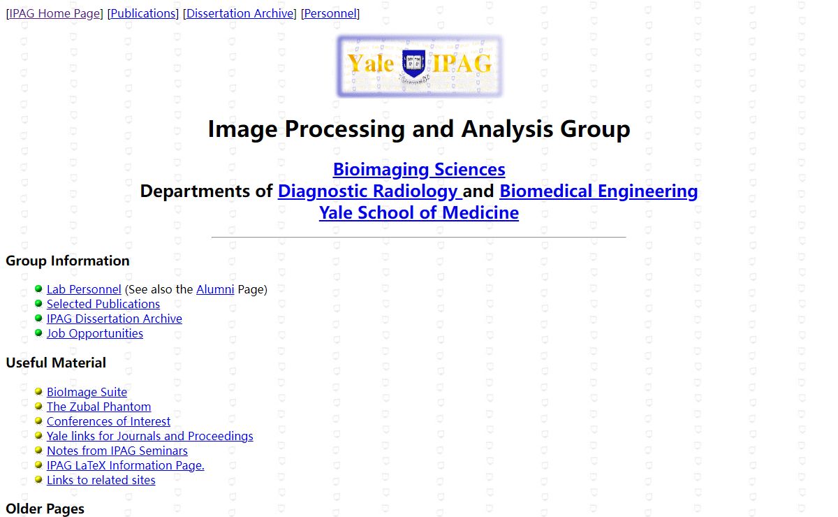 Yale Image Processing and Analysis Group (IPAG)