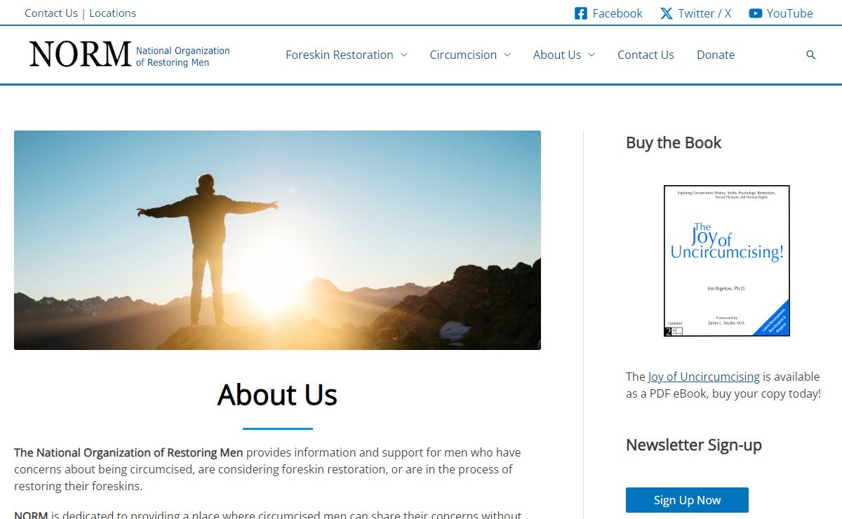 Home Page - National Organization of Restoring Men