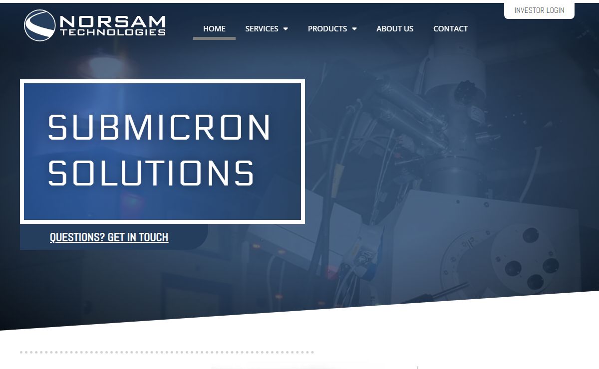Home - Norsam Technologies - Submicron Solutions