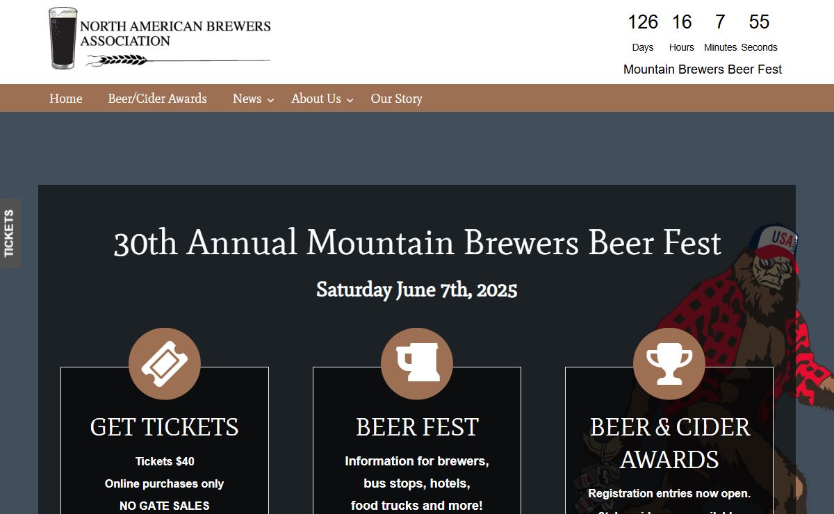 North American Brewers Association – Hosts of The International Beer Awards and Mountain Brewers' Beer Fest. Our event proceeds benefit charity.