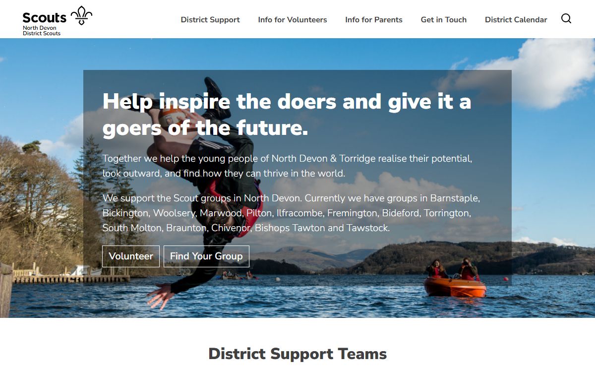 North Devon District Scouts – Fun and adventure for all our young people
