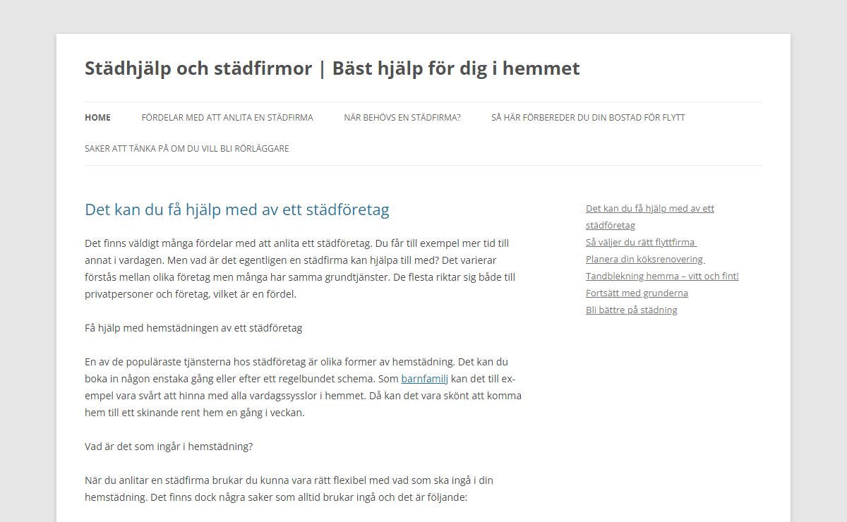 Städhjälp och städfirmor | Bäst hjälp för dig i hemmet