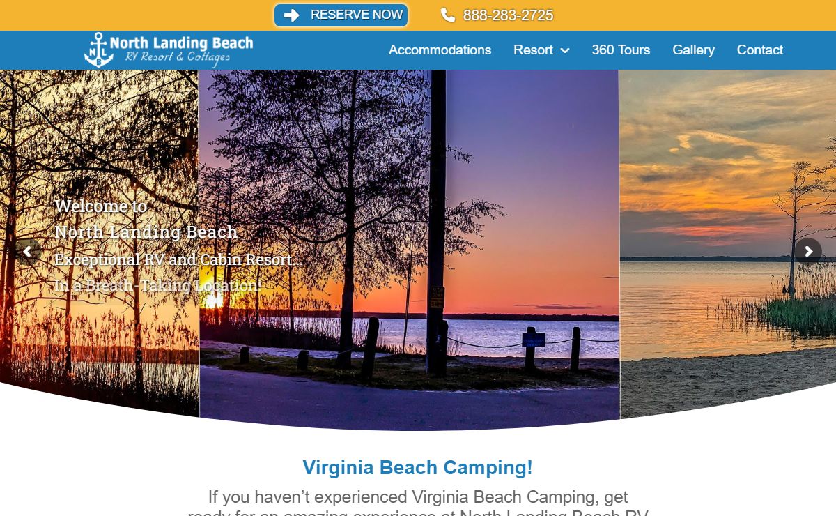 Virginia Beach Camping - North Landing Beach
