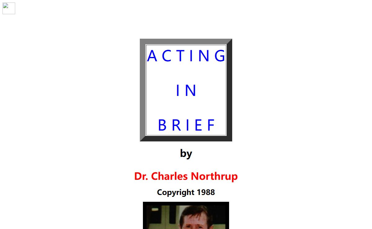 Acting In Brief