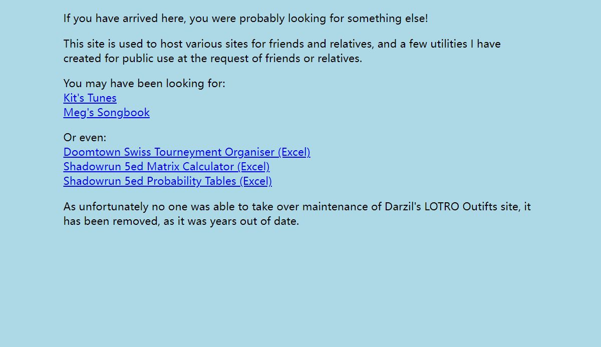 Sites / Utilities hosted at www.northshield.co.uk