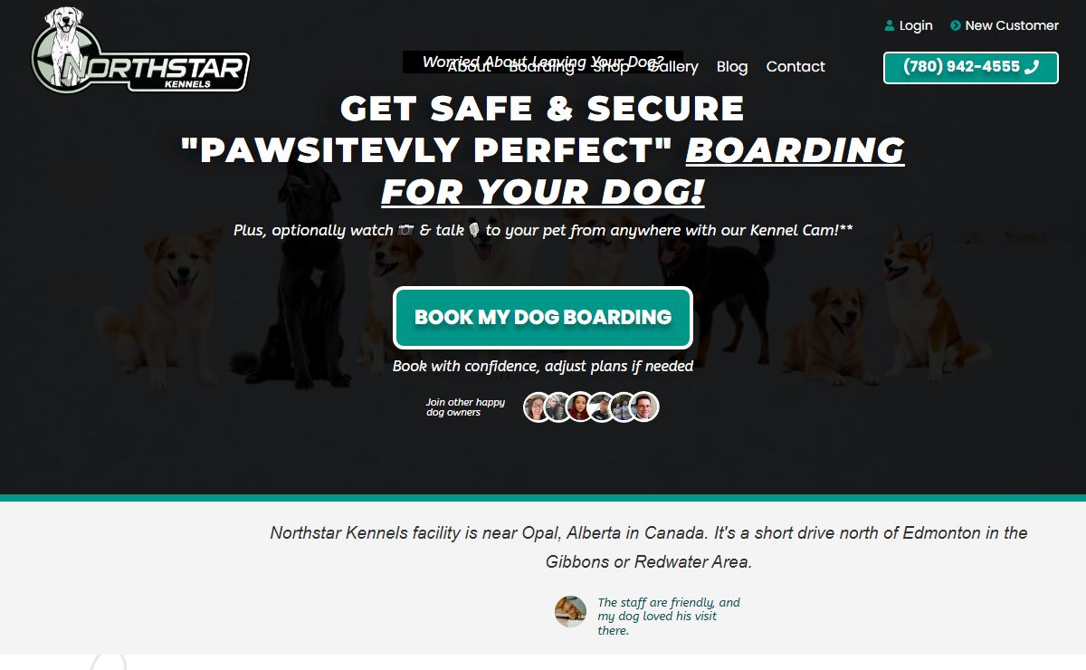 Pet Boarding Facility in Opal, AB | Northstar Kennels Ltd