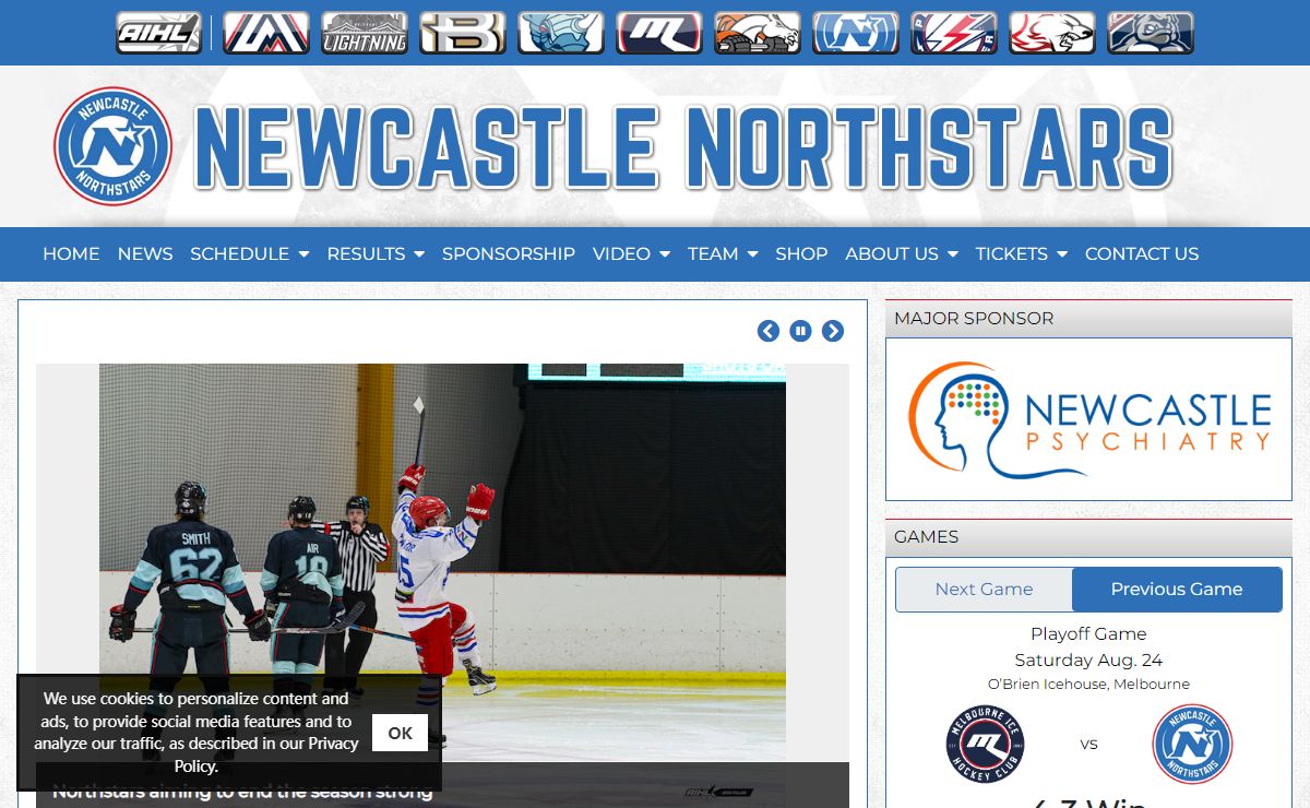 Newcastle Northstars Ice Hockey Club - Powered By esportsdesk.com