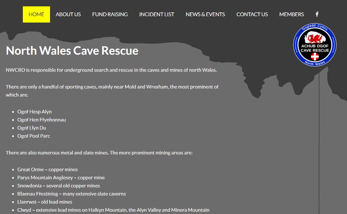 Welcome to North Wales Cave Rescue
