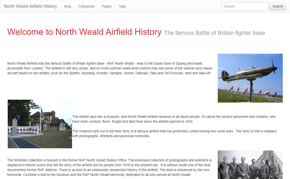 Welcome to North Weald Airfield History