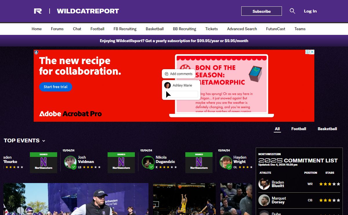 WildcatReport: Northwestern Wildcats Football & Basketball Recruiting